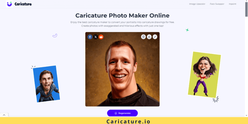 Adding a Personal Touch to Your Caricatures Beyond Templates with AI Caricature Maker