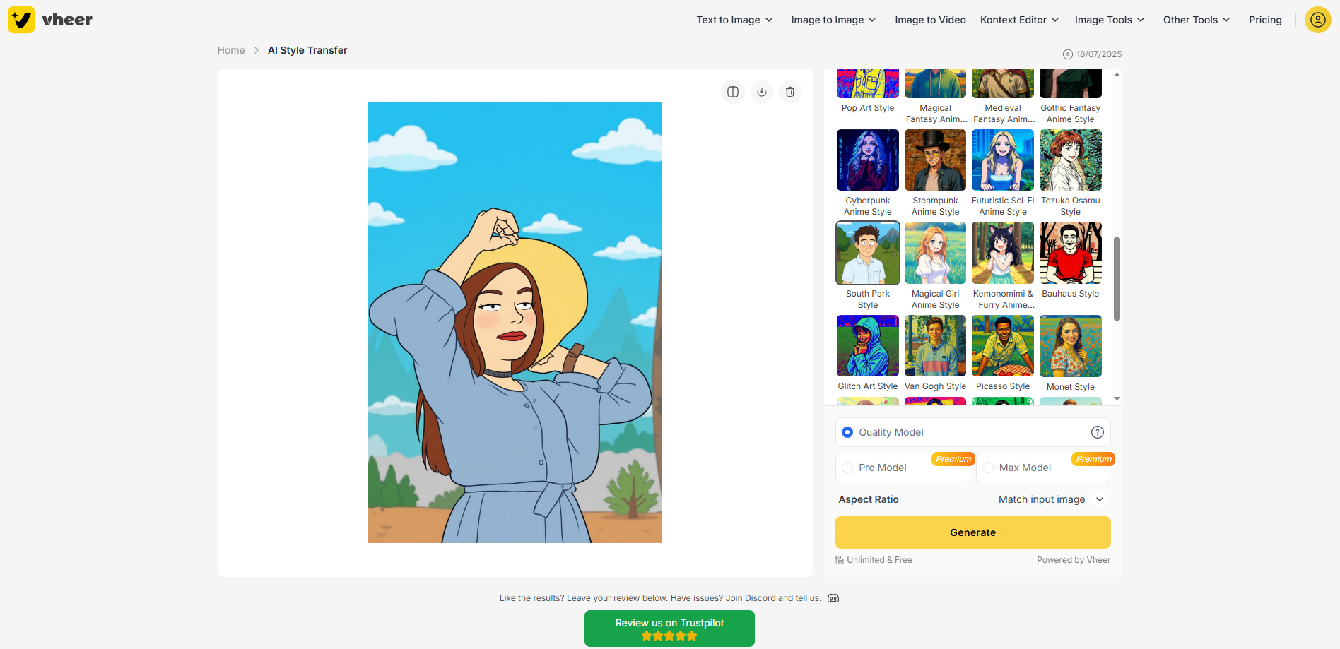 Boost Clarity in Your South Park Character Photos with AI Image Enlarger