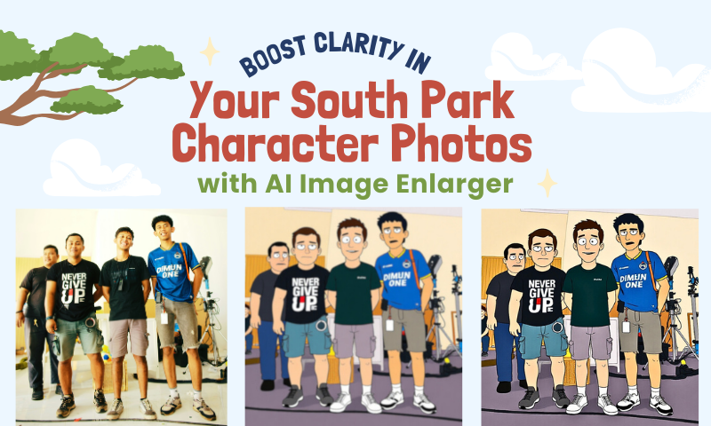 Boost Clarity in Your South Park Character Photos with AI Image Enlarger